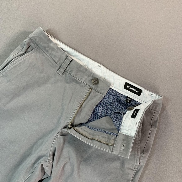 Bonobos Pants Mens 31x27 FIT* Lot 2 Blue Gray Slim Taper Stretch Chino Casual - Picture 14 of 16